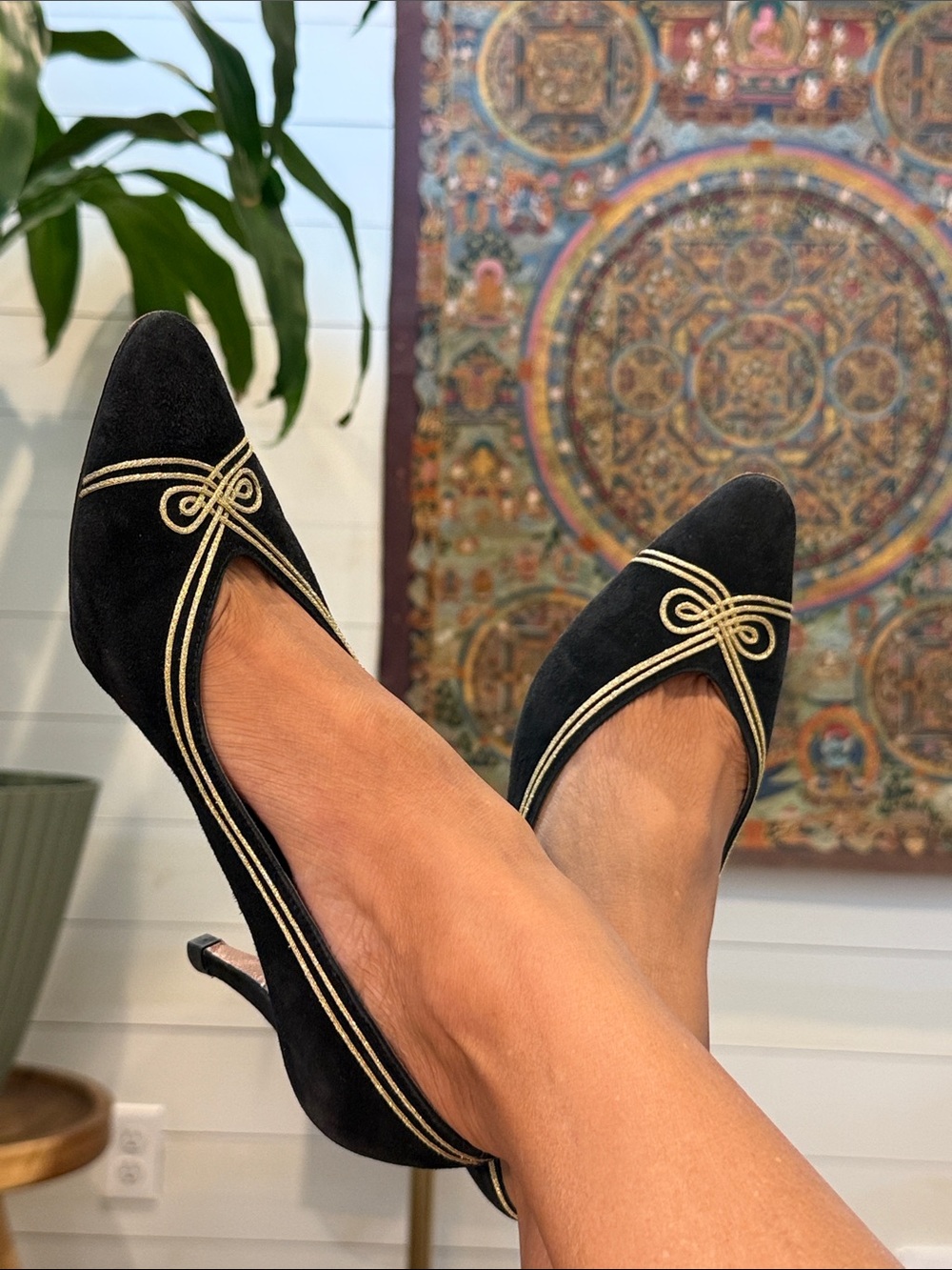 Evan-Picone Vintage Suede High Heels